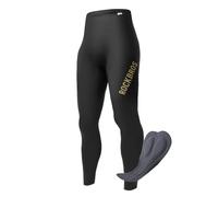 ROCKBROS Pantalones Largos sin Costuras para Hombres, Culotte Largo con Acolchado Ciclismo Transpirable Secado Rápido y Antideslizante para Bicicleta de Carretera y MTB, L