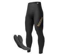 ROCKBROS Pantalones Largos sin Costuras para Hombres, Culotte Largo con Acolchado Pro Ciclismo, Transpirable Secado Rápido y Antideslizante para Bicicleta de Carretera y MTB, XXL