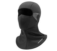 ROCKBROS Pasamontañas Moto Invierno Máscara Facial con Filtro Transpirable, Balaclava Térmico a Prueba de Viento para Ciclismo Esquí Running Snowboard Exterior