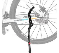 ROCKBROS Pata de Cabra para Bicicleta Caballete Lateral 24-29 Pulgadas | Aluminio Soporte Ajustable de Retroceso Antideslizante Aparcar en Garajes Negro para Bici de Montaña Carretera y Urbanas