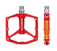 ROCKBROS Pedales de Bicicleta de Montaña Gran Plataforma con Tira Reflectante Pedales de Aleación de Aluminio Antideslizante 9/16’’ para MTB Carretera BMX E-Bike