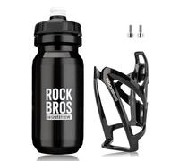 ROCKBROS Portabidón de Bicicleta, Soporte para Botella de Agua Ligero para MTB Bicicleta de Carretera Bicicleta Fixie Ciclismo, Jaula Universal de PC, 2PCS