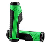 ROCKBROS Puños de Manillar Antideslizantes Ergonómicos Con Bloqueo Doble para Bicicleta MTB, de Carretera y Plegable - Goma, Anti Golpes, 2,22 cm (Verde)