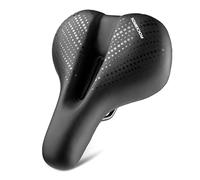 ROCKBROS Sillín de Bicicleta Cómodo, Asiento Amortiguador Ergonómico Impermeable Espuma Viscoelástica Antiprostático para Ciclismo MTB Carretera, 24 * 19.5cm
