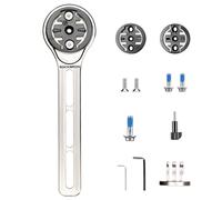 ROCKBROS Soporte de Titanio para Ciclocomputador de Manillar, Montura Delantera Alargada Ultraligera 27g, Compatible con Garmin Edge 540/1050, Wahoo, Bryton, Cámaras de Acción y Luces