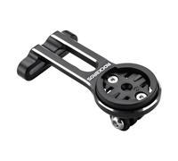 ROCKBROS Soporte para computadora de bicicleta, soporte frontal de aluminio integrado para computadora de bicicleta, soporte de computadora de ciclismo compatible con Garmin, Bryton, Wahoo Go Pro
