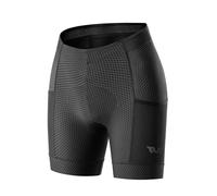 ROCKBROS TVI Pantalones Cortos Ciclismo para Mujer, Culotte Ciclismo Ligero de Verano Acolchado con Bolsillo Secado Rápido y Transpirable para Bicicleta Montaña y Carretera