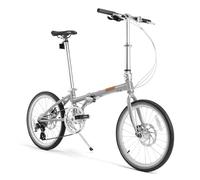 ROCKBROS VDS Bicicleta Plegable 20" de Acero CR-Mo, Bicicleta Urbana Cambio Altus con 8 Velocidades, 12 kg, Freno de Disco para Hombres y Mujeres, Adolescentes, Ligera para Ciudad y Commuting