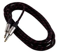 RockCable RCL 30203 TC Instrument Cable (braided) straight - straight 10Ft, black