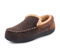 RockDove Hearthfire Zapatillas de espuma viscoelástica tipo mocasín para hombre, 46 EU, Mocha