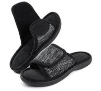 RockDove Zapatilla de Deslizamiento Ajustable con Espuma de Memoria para Hombre,42/43 EU, Negro