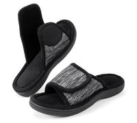 RockDove Zapatilla de Deslizamiento Ajustable con Espuma de Memoria para Mujer, 38/39 EU, Negro