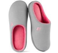 RockDove Zapatilla de dos Tonos y Espuma Viscoelástica para Mujer, 42/43 EU, Gris Y Rosa