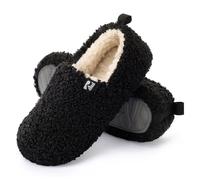 RockDove Zapatilla de Espalda Cerrada y Falso Shearling Puff-Ease para Mujer, 39 EU, Negro