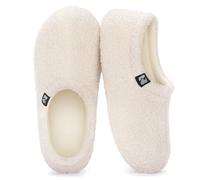 RockDove Zapatilla Interior de Peluche Teddy para Mujer con Parte Trasera Cerrada, 42/43 EU, Blanco
