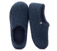 RockDove Zapatilla Interior de Peluche Teddy para Mujer con Parte Trasera Cerrada, Talla 38/39 EU Mujer, Azul marino