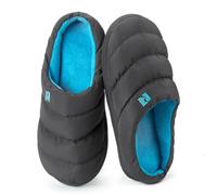 RockDove Zapatillas de Plumas con Espuma de Memoria para Hombre Campground, 46/47 EU, Gris Oscuro/Azul