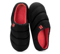 RockDove Zapatillas de Plumas con Espuma de Memoria para Hombre Campground, Talla 42/43 EU Hombre, Negro y Rojo