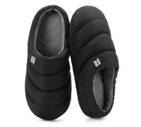 RockDove Zapatillas de Plumas con Espuma de Memoria para Hombre Campground, Talla 42/43 EU Hombre, Negro y Gris