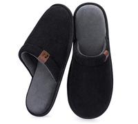 RockDove Zapatillas Hombre LiteStep de pana con espuma viscoelástica y suela antideslizante, 42/43 EU, Negro carbón