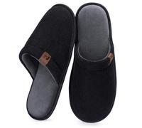 RockDove Zapatillas Hombre LiteStep de pana con espuma viscoelástica y suela antideslizante, 46/47 EU, Negro carbón