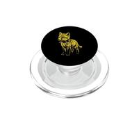 Rocker Fox Punk Metal Rock and Roll Music Fox PopSockets PopGrip para MagSafe