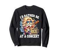 Rocker Gnome For Men And Women Id Rather Be At A Concert Sudadera