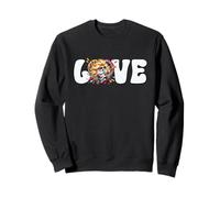 Rocker Gnome For Men Women Kids Love Rock Heart Graphic Sudadera
