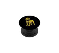 Rocker Golden Retriever Punk Metal Rock and Roll Music Dog PopSockets PopGrip Adhesivo