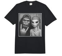 Rocker, música Rock, Bigfoot & Alien, Rock On Hand Sign, Rock Comfort Colors Adult Heavyweight T-Shirt