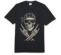 Rocker, Música Rock & Rock, Skull | Rock Hand & Rock On Comfort Colors Adult Heavyweight T-Shirt