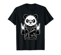 Rocker Panda Metalhead Camiseta