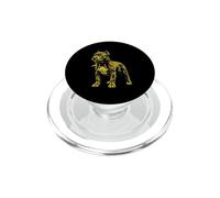 Rocker Pitbull Punk Metal Rock and Roll Music Dog PopSockets PopGrip para MagSafe