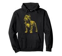 Rocker Pitbull Punk Metal Rock and Roll Music Dog Sudadera con Capucha
