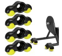 Rocker Plate Feet 4 unidades, adaptador de pie para bicicleta Wahoo Kickr Core con 8 pelotas de tenis, entrenador de bicicleta portátil para mayor estabilidad, comodidad, entrenamiento de núcleo