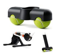 Rocker Plate Feet - Adaptador de pie basculante portátil para bicicleta estática con 2 pelotas de tenis Compatible con la pata delantera para Zwift Ride Accesorio esencial para entrenamiento en casa