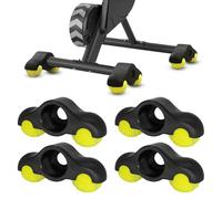Rocker Plate Feet - Juego de 4 adaptadores de pie para bicicleta con soporte para bicicleta de entrenamiento con plataforma basculante, pelotas de tenis para entrenamiento Wahoo Kickr Core, con 8