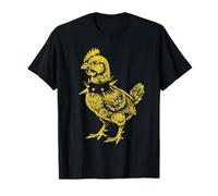 Rocker Rooster Punk Metal Rock and Roll Music Pollo Camiseta