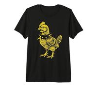 Rocker Rooster Punk Metal Rock and Roll Music Pollo Camiseta Premium