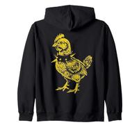 Rocker Rooster Punk Metal Rock and Roll Music Pollo Sudadera con Capucha