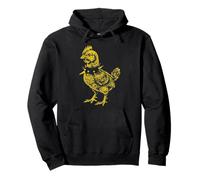 Rocker Rooster Punk Metal Rock and Roll Music Pollo Sudadera con Capucha