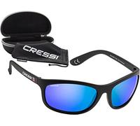 Rocker Sunglasses Black Mirrored Lens Blue