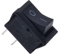 Rocker Switch 10pcs KCD1-101 Interruptor de encendido balancín 6A250V 10A125V botón Skpt 2 Pies 15 * 21 mm control encendido/apagado Negro EN- Apagado