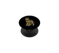 Rocker Wolf Punk Metal Rock and Roll Música Wolf PopSockets PopGrip Adhesivo