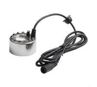 Rockery Landscape - Máquina de niebla con 12 luces, pulverizador de acero inoxidable para uso en piscina de fuente que proporciona efectos de niebla y control en varios ajustes