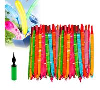 Rocket Balloons, Screaming, Party Decoration, for Boys and Girls Outdoor Fun, Colorful Long Screaming, Rocket Balloons With Pump (100pcs)