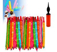 Rocket Balloons, Screaming, Party Decoration, for Boys and Girls Outdoor Fun, Colorful Long Screaming, Rocket Balloons With Pump (50pcs)