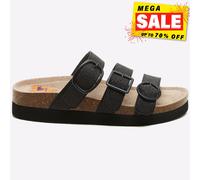 Rocket Dog Astor Mujer Casual Moda sin Cordones Purpurina Sandalias Negras