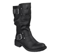 Rocket Dog - Botas moteras de piel sintético Trumble para chica mujer