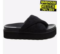 Rocket Dog Breeze Atlanta Sandalia Casual De Playa Para Mujer Terry Negra